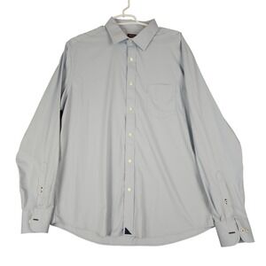 UNTUCKit Mens XL Slim Fit Long Sleeve Button Down Shirt Blue‎ Casual